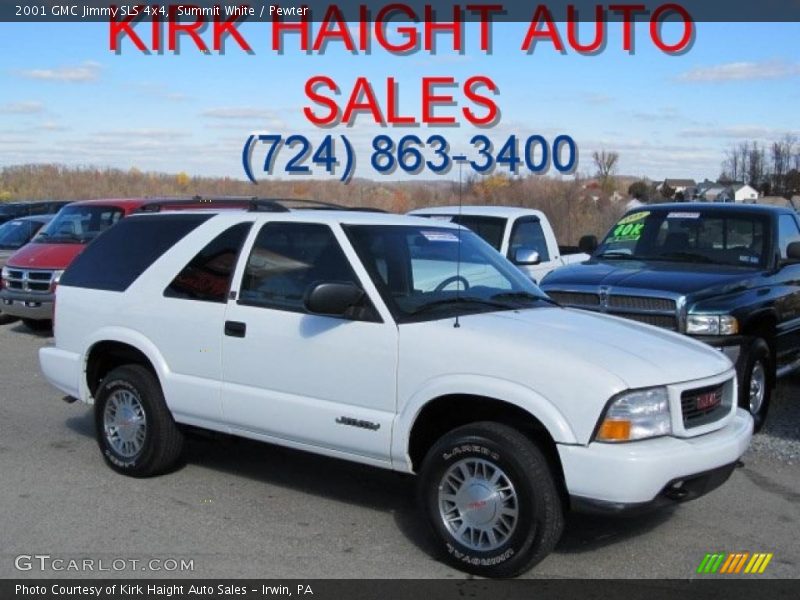Summit White / Pewter 2001 GMC Jimmy SLS 4x4