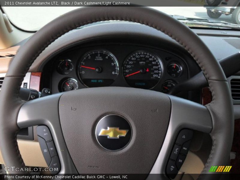 Black / Dark Cashmere/Light Cashmere 2011 Chevrolet Avalanche LTZ