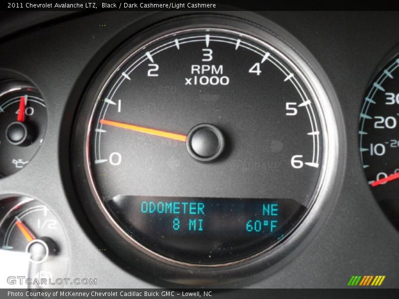 Black / Dark Cashmere/Light Cashmere 2011 Chevrolet Avalanche LTZ