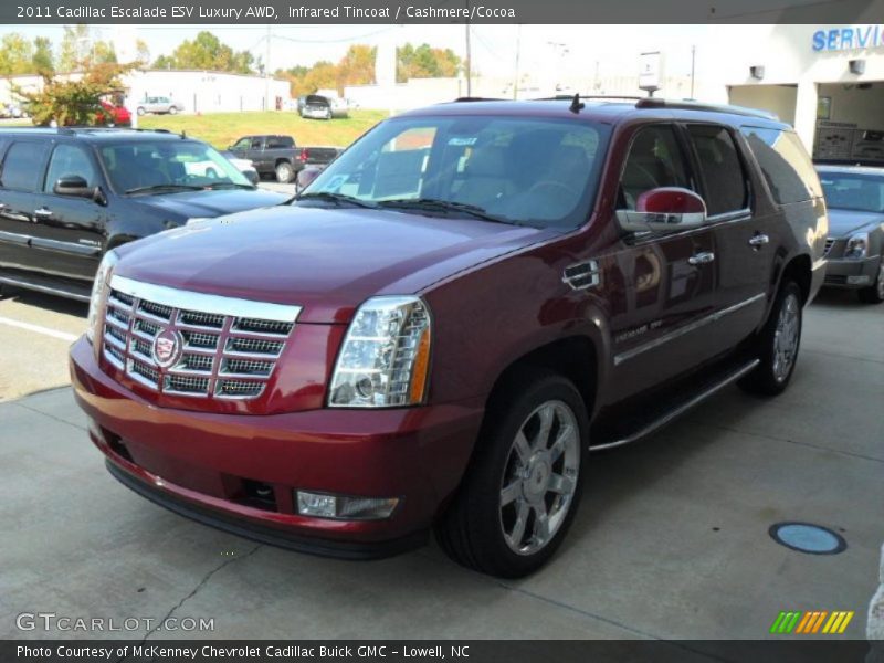 Infrared Tincoat / Cashmere/Cocoa 2011 Cadillac Escalade ESV Luxury AWD