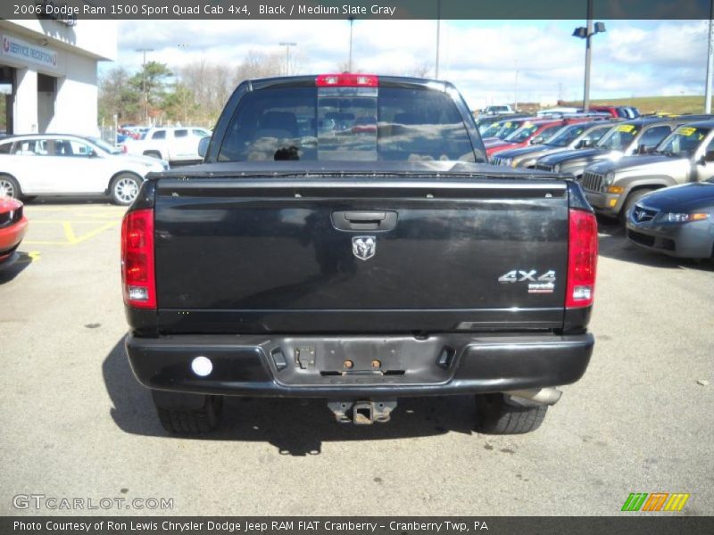 Black / Medium Slate Gray 2006 Dodge Ram 1500 Sport Quad Cab 4x4