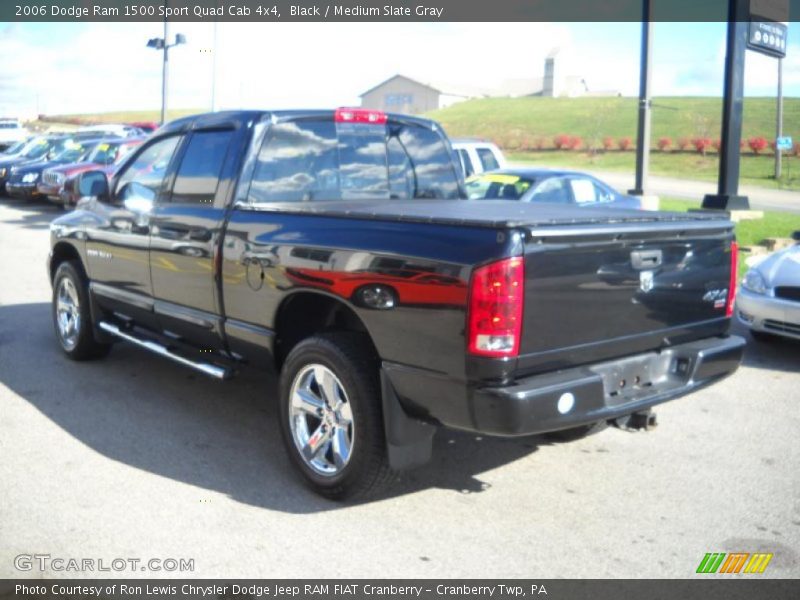 Black / Medium Slate Gray 2006 Dodge Ram 1500 Sport Quad Cab 4x4