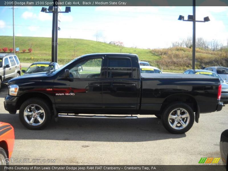 Black / Medium Slate Gray 2006 Dodge Ram 1500 Sport Quad Cab 4x4