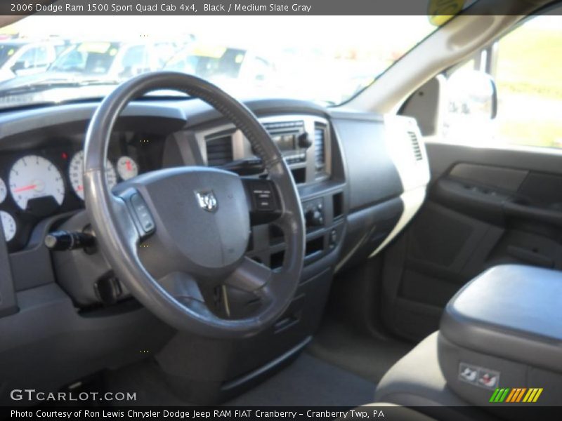Black / Medium Slate Gray 2006 Dodge Ram 1500 Sport Quad Cab 4x4