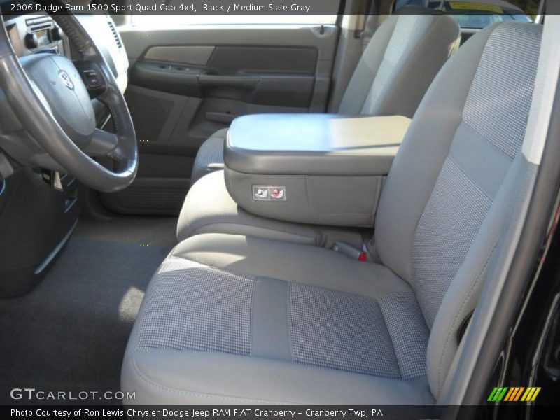 Black / Medium Slate Gray 2006 Dodge Ram 1500 Sport Quad Cab 4x4