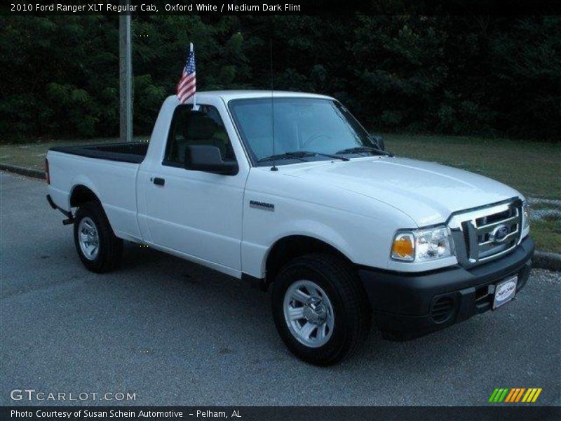 Oxford White / Medium Dark Flint 2010 Ford Ranger XLT Regular Cab