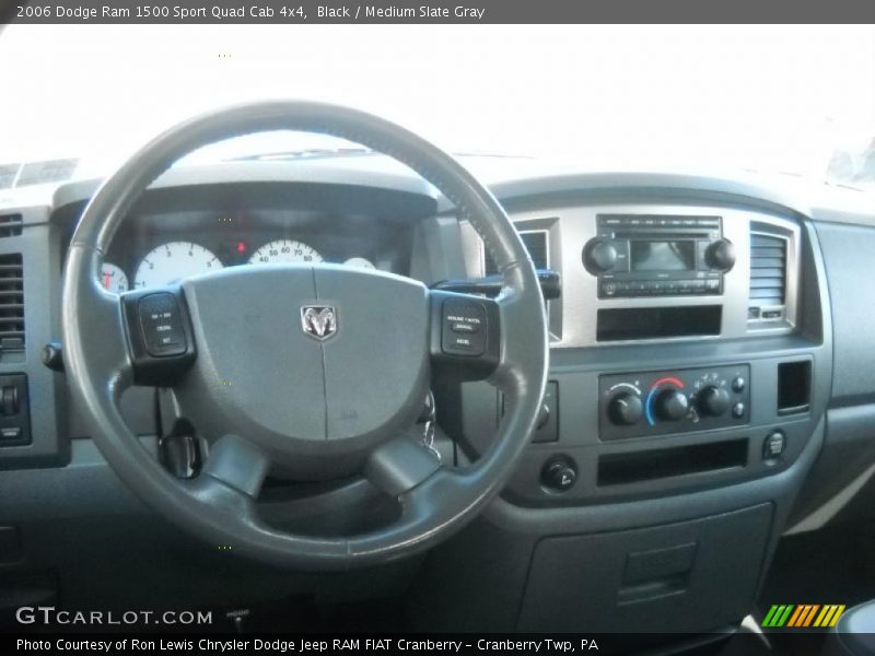Black / Medium Slate Gray 2006 Dodge Ram 1500 Sport Quad Cab 4x4