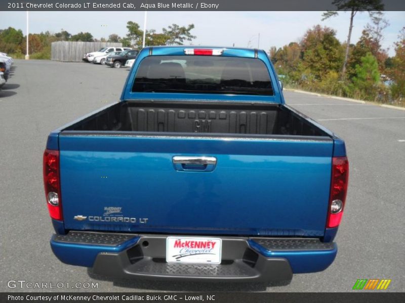Aqua Blue Metallic / Ebony 2011 Chevrolet Colorado LT Extended Cab