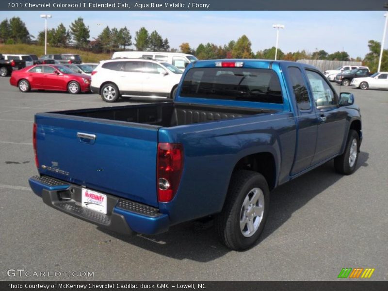 Aqua Blue Metallic / Ebony 2011 Chevrolet Colorado LT Extended Cab