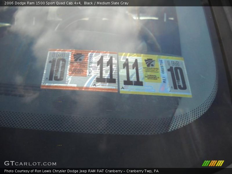 Black / Medium Slate Gray 2006 Dodge Ram 1500 Sport Quad Cab 4x4
