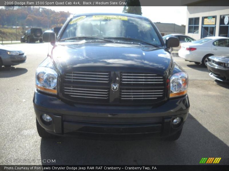 Black / Medium Slate Gray 2006 Dodge Ram 1500 Sport Quad Cab 4x4