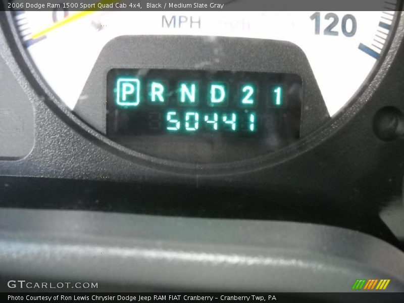 Black / Medium Slate Gray 2006 Dodge Ram 1500 Sport Quad Cab 4x4