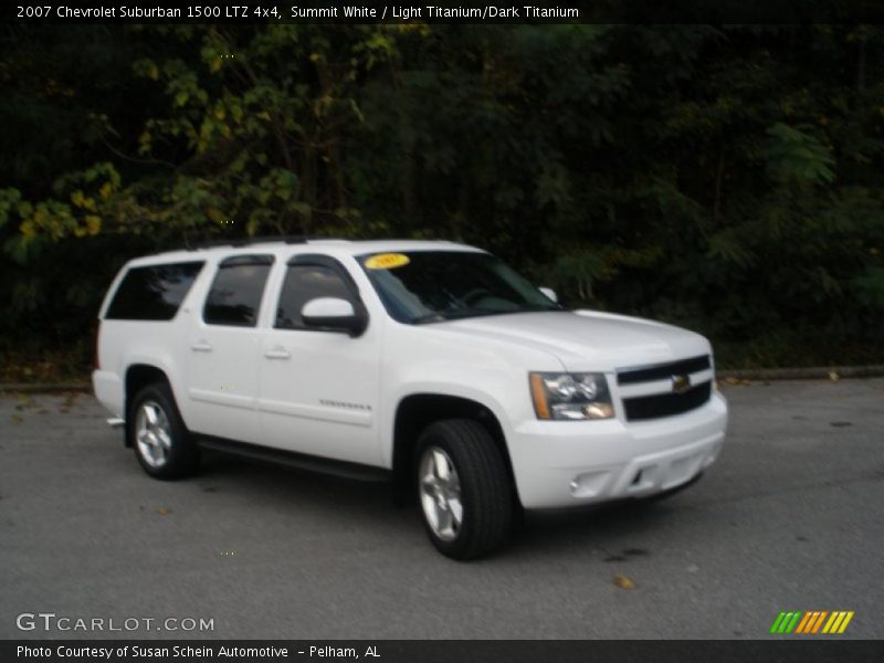 Summit White / Light Titanium/Dark Titanium 2007 Chevrolet Suburban 1500 LTZ 4x4