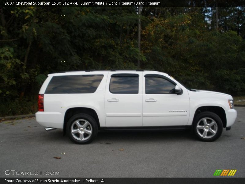 Summit White / Light Titanium/Dark Titanium 2007 Chevrolet Suburban 1500 LTZ 4x4