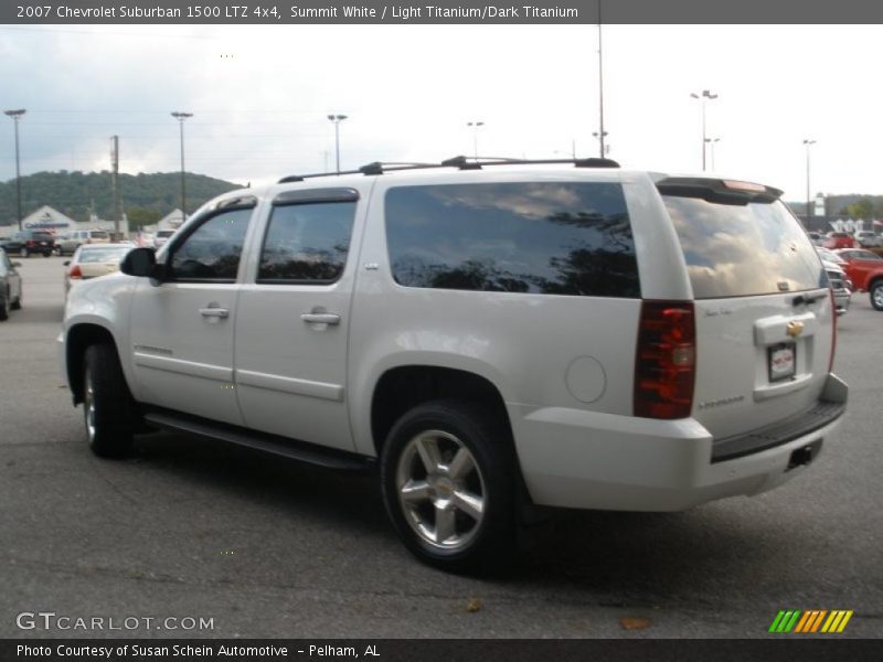 Summit White / Light Titanium/Dark Titanium 2007 Chevrolet Suburban 1500 LTZ 4x4