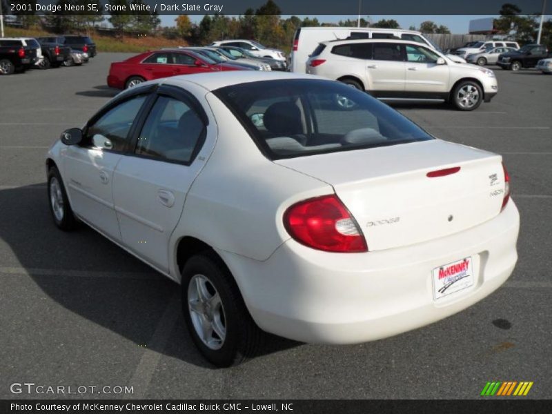 Stone White / Dark Slate Gray 2001 Dodge Neon SE