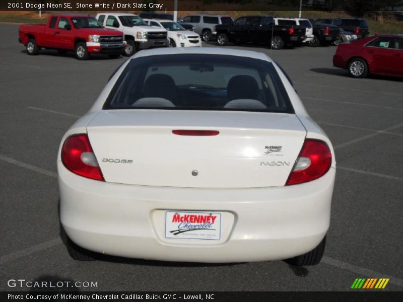 Stone White / Dark Slate Gray 2001 Dodge Neon SE