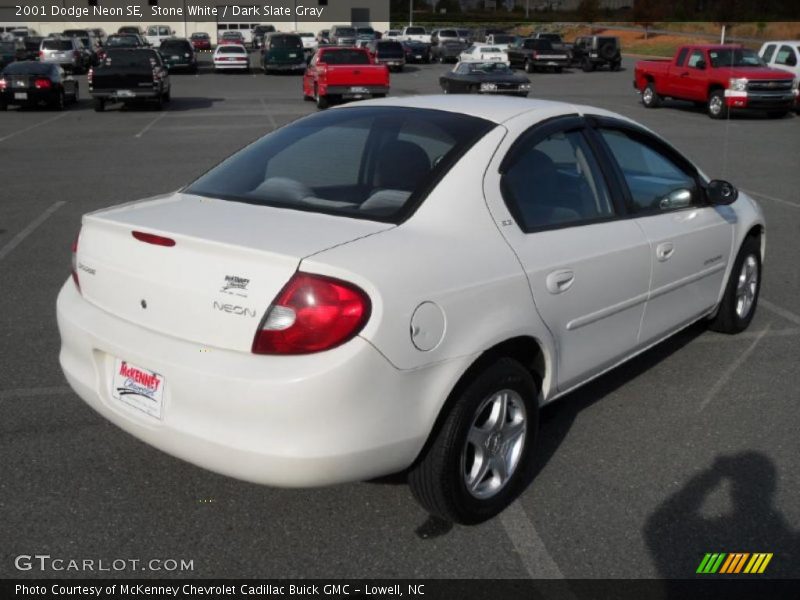 Stone White / Dark Slate Gray 2001 Dodge Neon SE