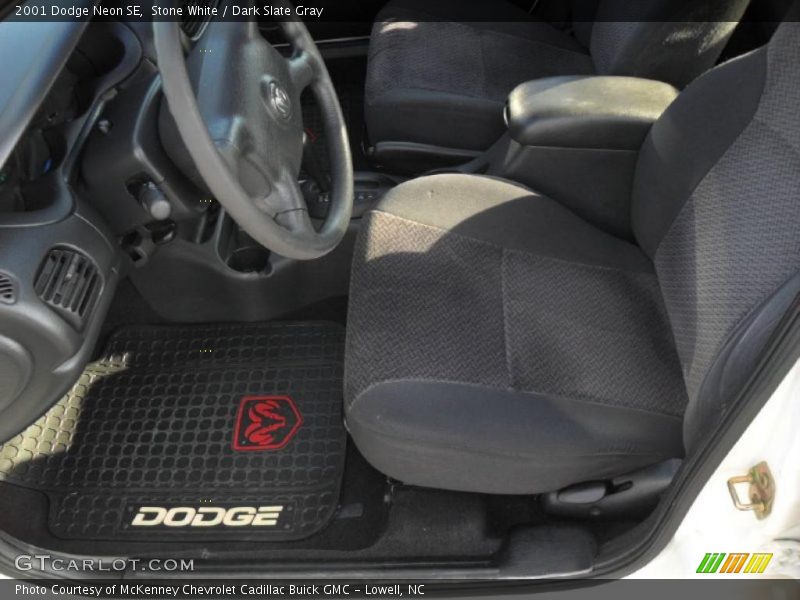 Stone White / Dark Slate Gray 2001 Dodge Neon SE
