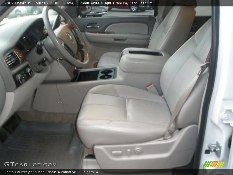 Summit White / Light Titanium/Dark Titanium 2007 Chevrolet Suburban 1500 LTZ 4x4
