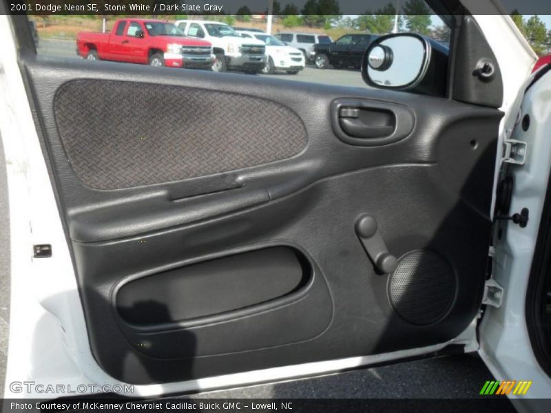 Stone White / Dark Slate Gray 2001 Dodge Neon SE