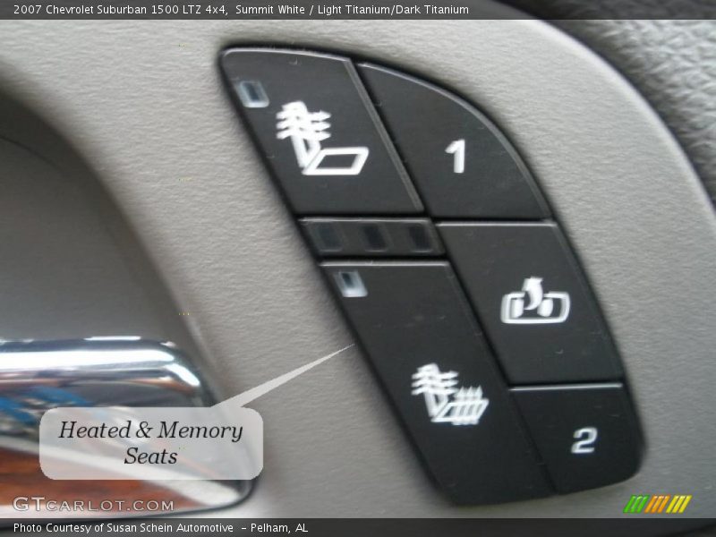Summit White / Light Titanium/Dark Titanium 2007 Chevrolet Suburban 1500 LTZ 4x4