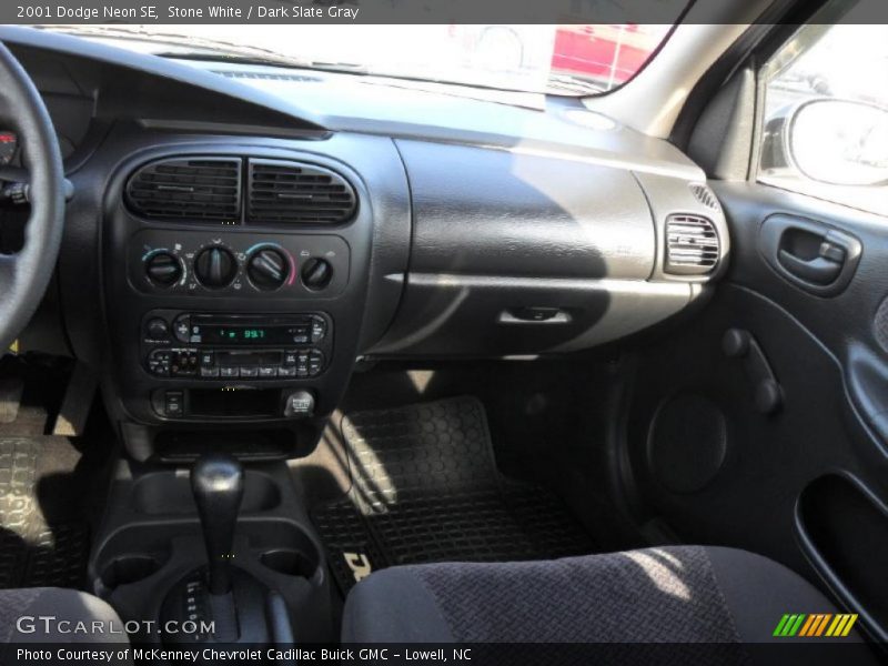 Stone White / Dark Slate Gray 2001 Dodge Neon SE