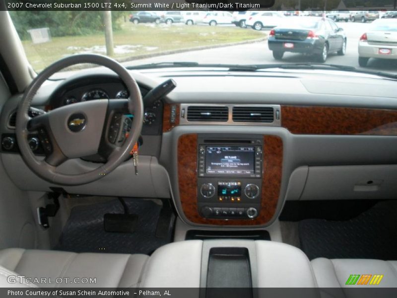 Summit White / Light Titanium/Dark Titanium 2007 Chevrolet Suburban 1500 LTZ 4x4