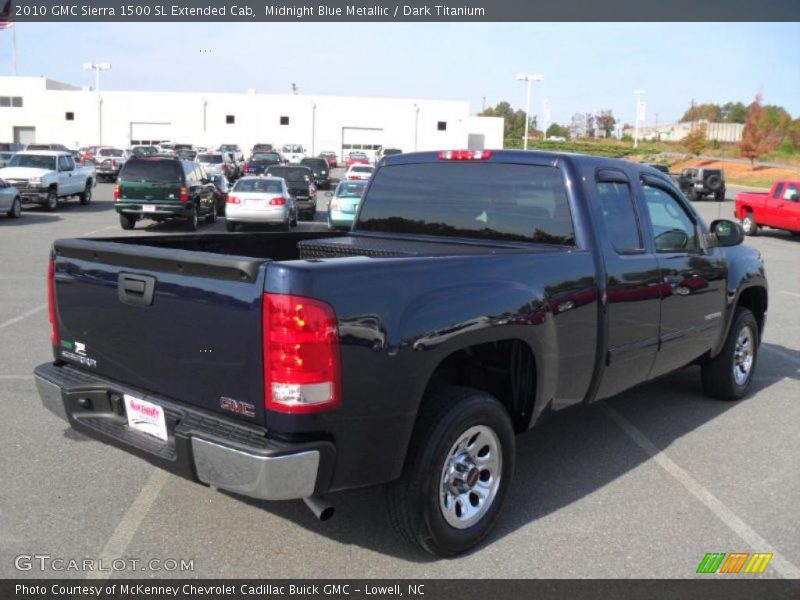 Midnight Blue Metallic / Dark Titanium 2010 GMC Sierra 1500 SL Extended Cab