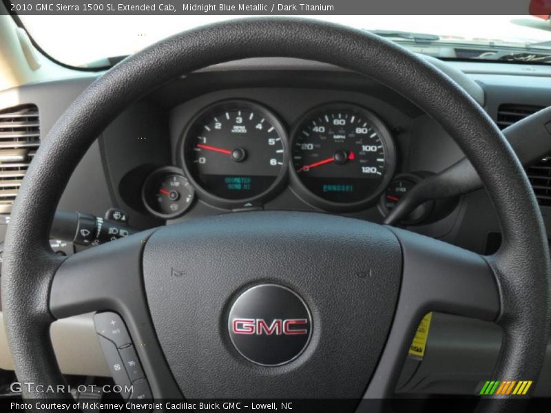 Midnight Blue Metallic / Dark Titanium 2010 GMC Sierra 1500 SL Extended Cab