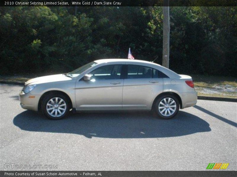 White Gold / Dark Slate Gray 2010 Chrysler Sebring Limited Sedan