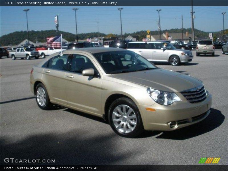 White Gold / Dark Slate Gray 2010 Chrysler Sebring Limited Sedan