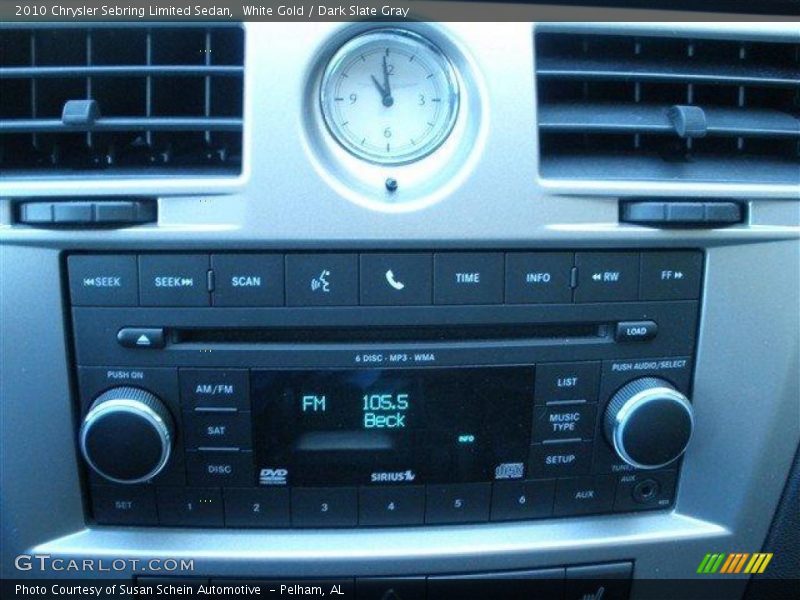 White Gold / Dark Slate Gray 2010 Chrysler Sebring Limited Sedan