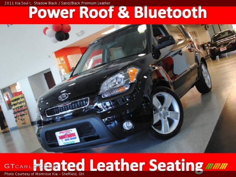Shadow Black / Sand/Black Premium Leather 2011 Kia Soul !