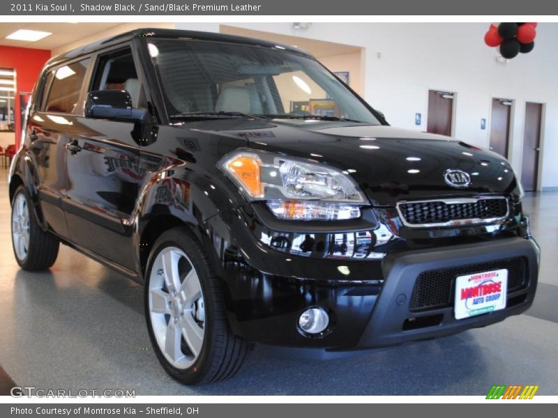 Shadow Black / Sand/Black Premium Leather 2011 Kia Soul !