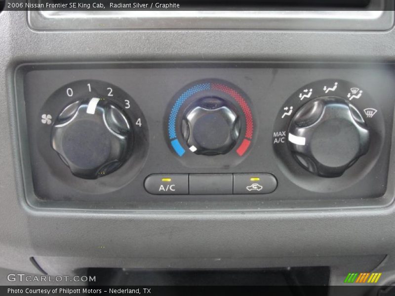 Controls of 2006 Frontier SE King Cab