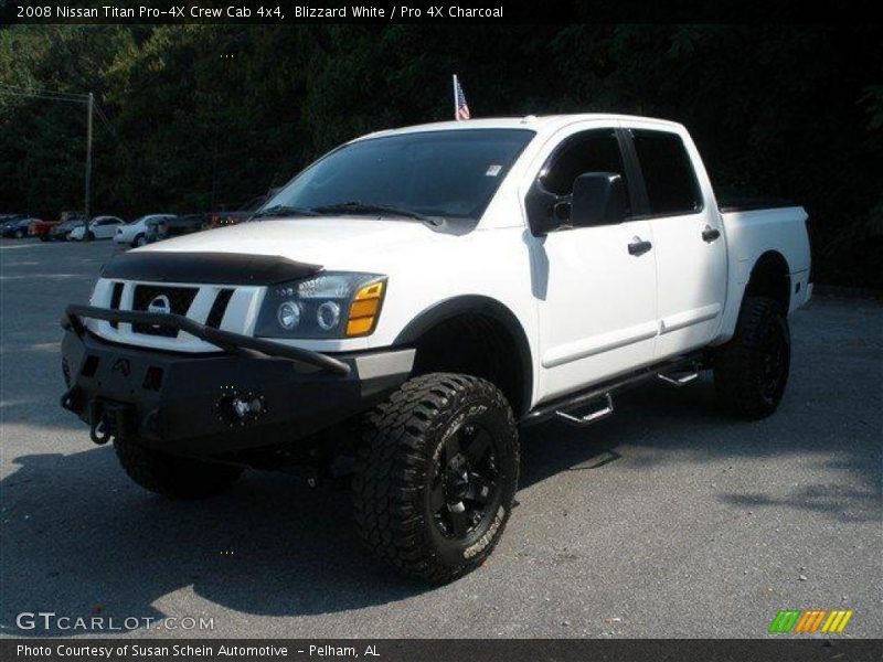 Blizzard White / Pro 4X Charcoal 2008 Nissan Titan Pro-4X Crew Cab 4x4