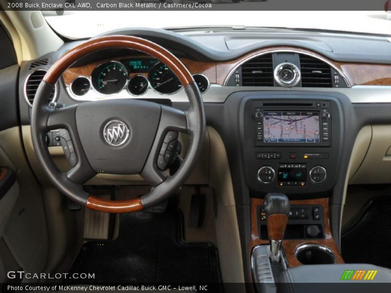 Carbon Black Metallic / Cashmere/Cocoa 2008 Buick Enclave CXL AWD