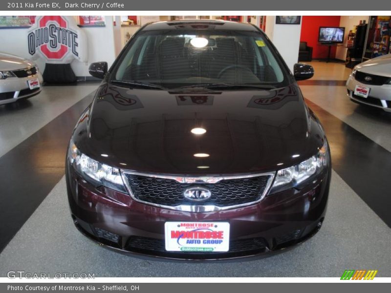 Dark Cherry / Coffee 2011 Kia Forte EX