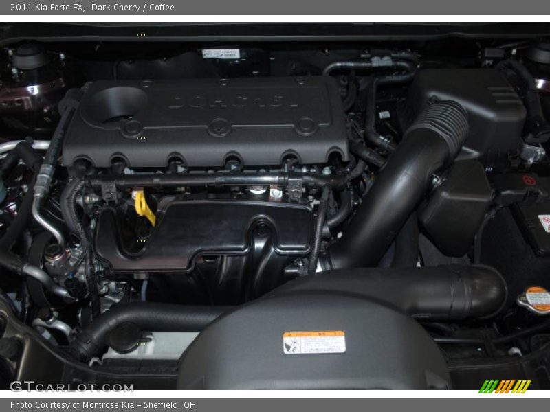  2011 Forte EX Engine - 2.0 Liter DOHC 16-Valve CVVT 4 Cylinder