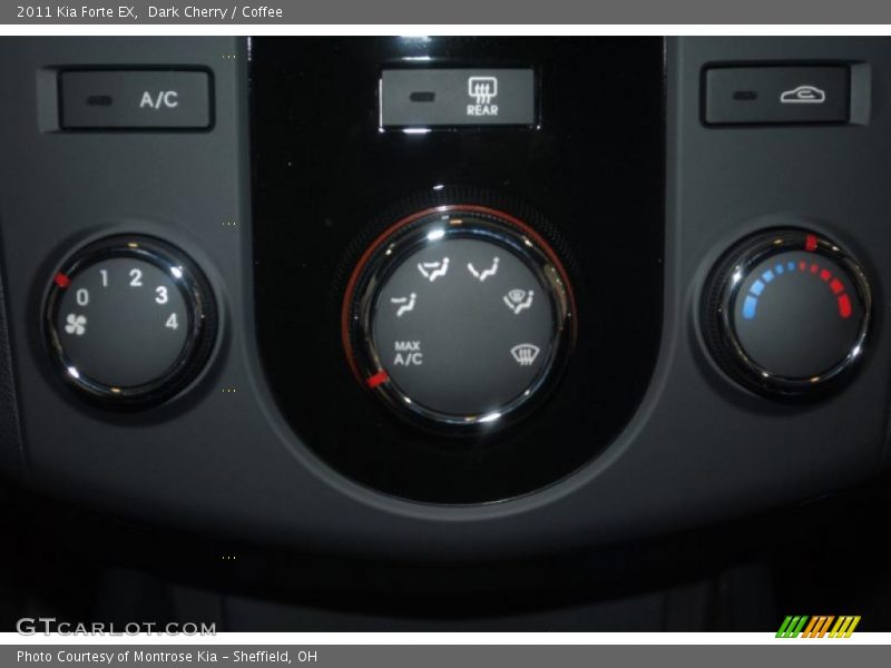 Dark Cherry / Coffee 2011 Kia Forte EX