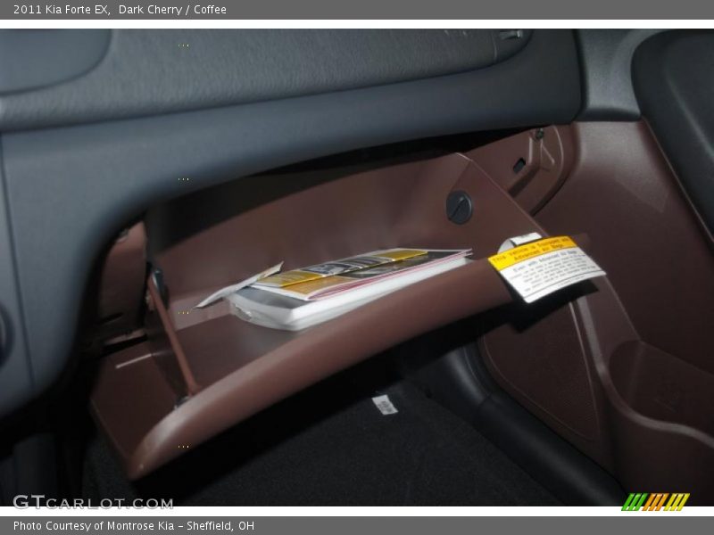 Dark Cherry / Coffee 2011 Kia Forte EX