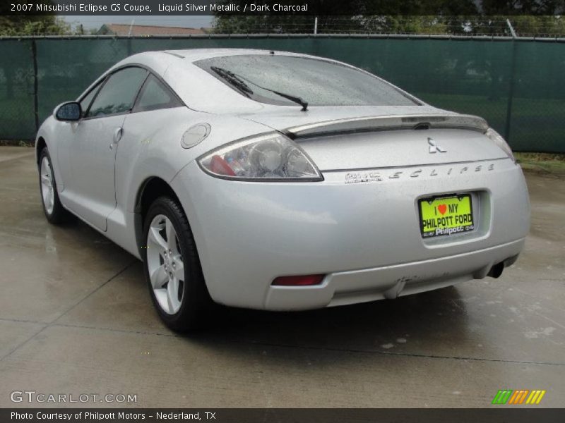 Liquid Silver Metallic / Dark Charcoal 2007 Mitsubishi Eclipse GS Coupe