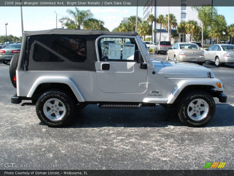 Bright Silver Metallic / Dark Slate Gray 2006 Jeep Wrangler Unlimited 4x4