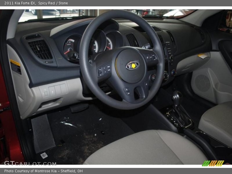 Spicy Red / Stone 2011 Kia Forte EX