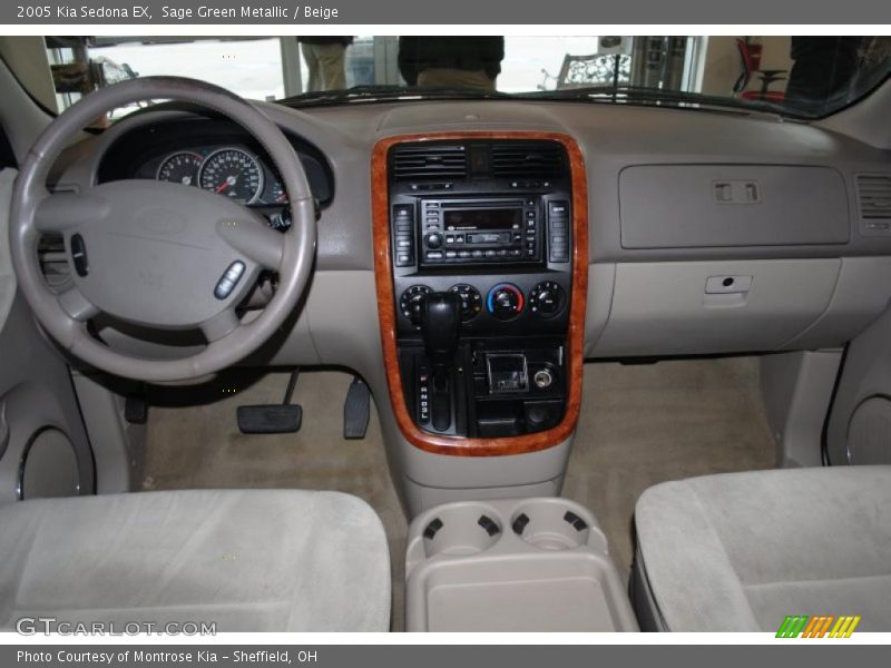 Sage Green Metallic / Beige 2005 Kia Sedona EX