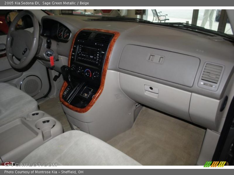 Sage Green Metallic / Beige 2005 Kia Sedona EX