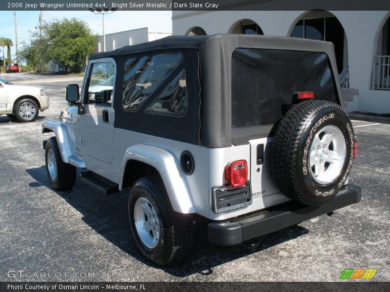 Bright Silver Metallic / Dark Slate Gray 2006 Jeep Wrangler Unlimited 4x4