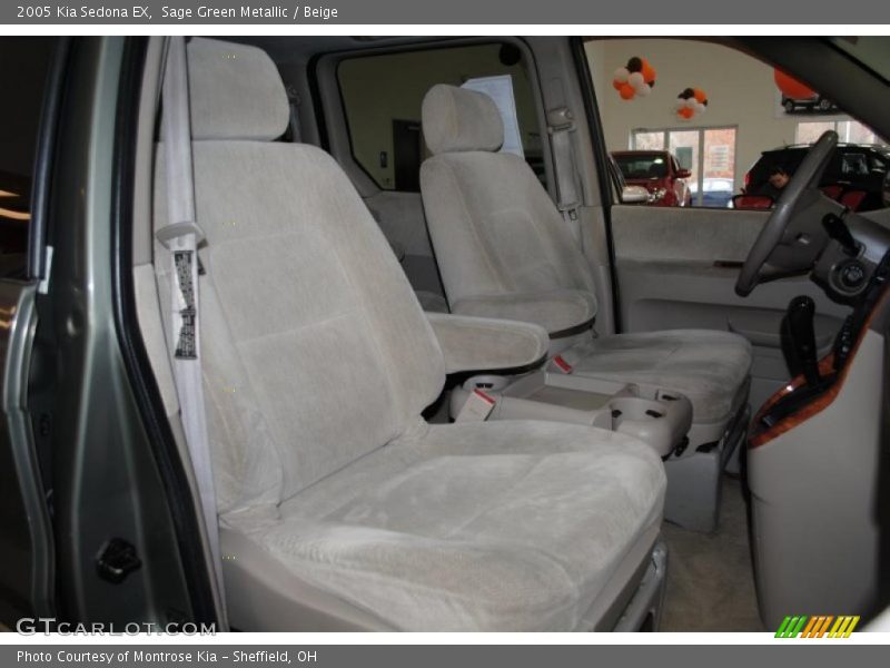Sage Green Metallic / Beige 2005 Kia Sedona EX
