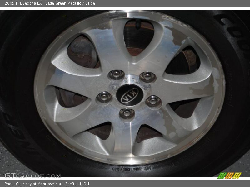 Sage Green Metallic / Beige 2005 Kia Sedona EX